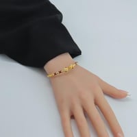 اسوارة ذهب عيار 21 بتصميم هندي فخم بوزن 9.7 جرام