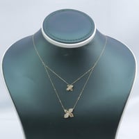 سلسال ذهب الباسكال تصميم الماسي عيار 18 وزن 1.44 ج...