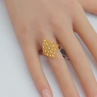 خاتم ذهب غصن الزيتون عيار 21 وزن 1.8 جرام