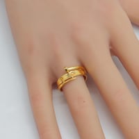 خاتم ذهب مكس المسمار مع اللوف عيار 21