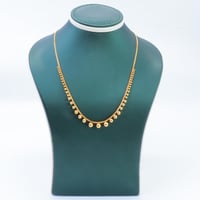 عقد ذهب ناعم عيار 21 بتصميم الببلز وزن 6.99 جرام