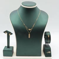 طقم ذهب المسيكاء دورين تصميم الماسي عيار 18 وزن 3....