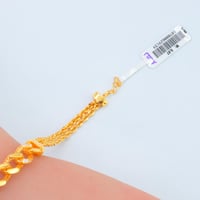 سوارة ذهب جنزير عيار 21 وزن 5.87 جرام