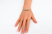 سوارة ذهب مسيكاء مع الخاتم ماستر عيار 18