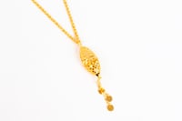 سبحة ذهب بحريني بتصميم المبروم عيار 21 وزن 7.4 جرا...