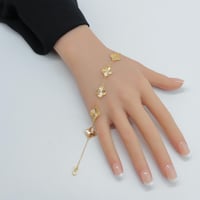 سوارة ذهب الفان كليف خمس وردات عيار 21 وزن 5.2 جرا...