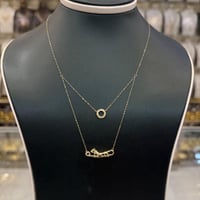 سلسال التايقر دورين تصميم الماسي عيار 18