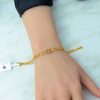 اسوارة ذهب الCD عيار 21 بتصميم الجنزير بوزن 6.2 جر...