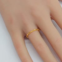 دبلة ذهب غصن الزيتون الرفيعة عيار 21