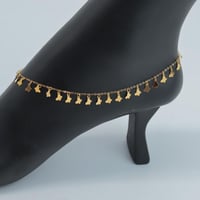 خلخال ذهب الرمش عيار 21 وزن 2.13 جرام