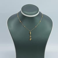 عقد ذهب الببلز النازل عيار 21 وزن 1.9 جرام