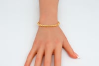 سوارة ذهب الاوميقاء المطاطي عيار 18 وزن 3.1 جرام