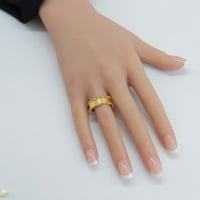 افخم خاتم ذهب عيار 21 بتصميم دوريكاء وزن 3.4 جرام