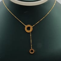 عقد ذهب يتصميم إيطالي عيار 18 وزن 3.4 جرام عصري