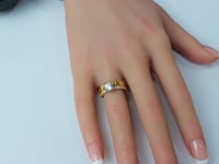 خاتم ذهب اللوف تصميم الماسي عيار 18 وزن