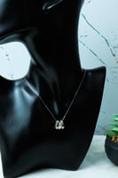 سلسال حلقات الشومية ذهب أبيض عيار 18 وزن 3.4 جرام