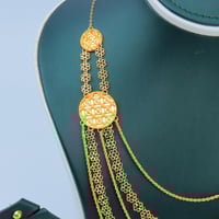 طقم ذهب شال خمسة دور ملكي عيار 21 وزن 29.26 جرام