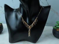 سلسال ذهب طويل بتصميم شلاشل نازل عيار 18 بوزن 6.7...