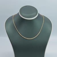 كلكشن عقد واسوارة المبروم ذهب عيار18 وزن 2.8 جرام