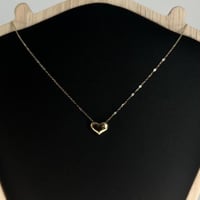 عقد ذهب القلب نواعم عيار 18 وزن 1.8 جرام