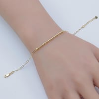 اسوارة ذهب ببلز بتصميم ناعم عيار 18 وزن 2.3 جرام