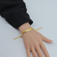 سوارة ذهب غصن الزيتون عيار 21 وزن 6.74 جرام