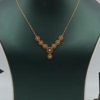 طقم ذهب ناعم لبس يومي عيار 21 وزن 4.33 جرام بتصميم...