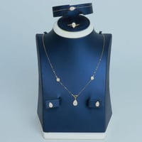 طقم ذهب البوشرون تصميم الماس عيار 18 وزن 3.1 جرام