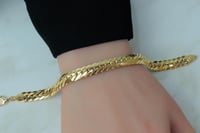 افخم اسوارة ذهب جنزير سادة عيار 18 بوزن 5.8 جرام