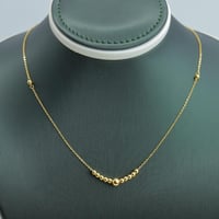 عقد ذهب الببلز عيار 21 وزن 1.7 جرام