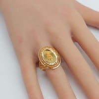 خاتم ذهب عيار 21 وزن 4 جرام