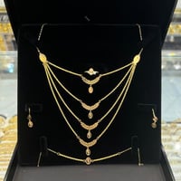 طقم ذهب اربعة دور عيار 21 وزن 6.8 جرام