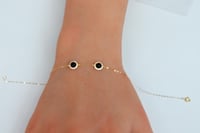 كلكشن سلسال مع اسوارة ذهب عيار 18 وزن 1.2 جرام