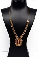 سلسال ذهب الجنزير تصميم سبيكة الوردة عيار 21 وزن 1...