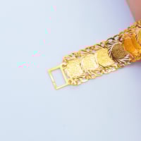 سوارة ذهب تصميم الجنيهات عيار 21 وزن 9.78 جرام