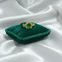 خاتم ذهب تصميم الجنزير عيار 18 وزن 2.7 جرام