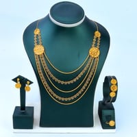 طقم ذهب شال خمسة دور ملكي عيار 21 وزن 29.26 جرام