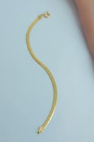 سوارة ذهب فلات الثعبان عيار 18 وزن 6.4 جرام