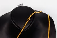 سلسال ذهب المبروم عيار 21 متوفر بحجمين