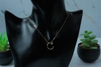 سلسال ذهب طويل تصميم مسمار الماسي عيار 18 وزن 2.5...