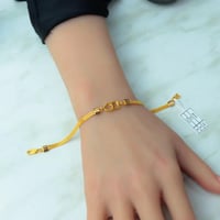 اسوارة ذهب عيار 21 تصميم الCD بنقش القوتشي