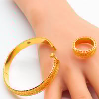 سوارة ذهب الديور مع الدبلة عيار 21 وزن 11.7 جرام