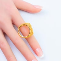 خاتم ذهب عيار 21 وزن 3.35 جرام