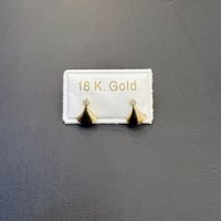 حلق ذهب طبي عيار 18 للأطفال وزن 0.3 جرام – تصميم م...