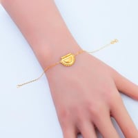 سوارة ذهب البراشي عيار 21 وزن 1.15 جرام