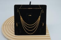 طقم ذهب اربعة دور عيار 21 وزن 11.1 جرام