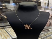 عقد ذهب اليوم الوطني عيار 18 بوزن 0.8 جرام