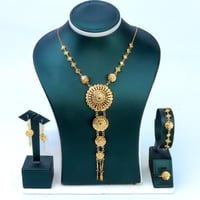 طقم ذهب كرسي جابر عيار 21 وزن 12.3 جرام