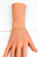 سوارة ذهب جنزير نواعم عيار 18 وزن 2.2 جرام