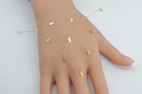 كف ذهب تصميم السبيكة عيار 21 وزن 0.8 جرام